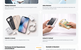 Startseiten-Ausschnitt Mitte von Just Smartphones