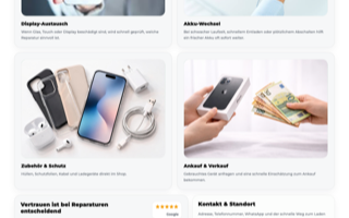 Startseiten-Ausschnitt oben von Just Smartphones